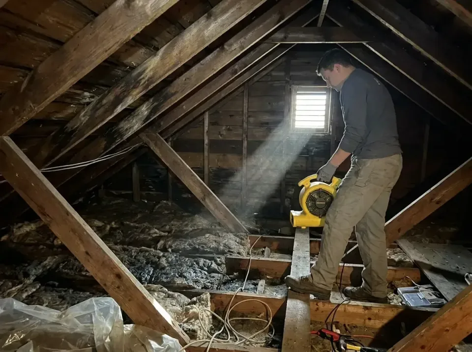 attic-water-damage-drying-proc-007 — frequently asked questions, Emergency Water Extraction & 24/7 Flood Response in Besseme…